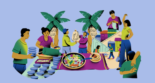 Ilustração mostra atividades realizadas em "zonas azuis"